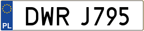 Trailer License Plate